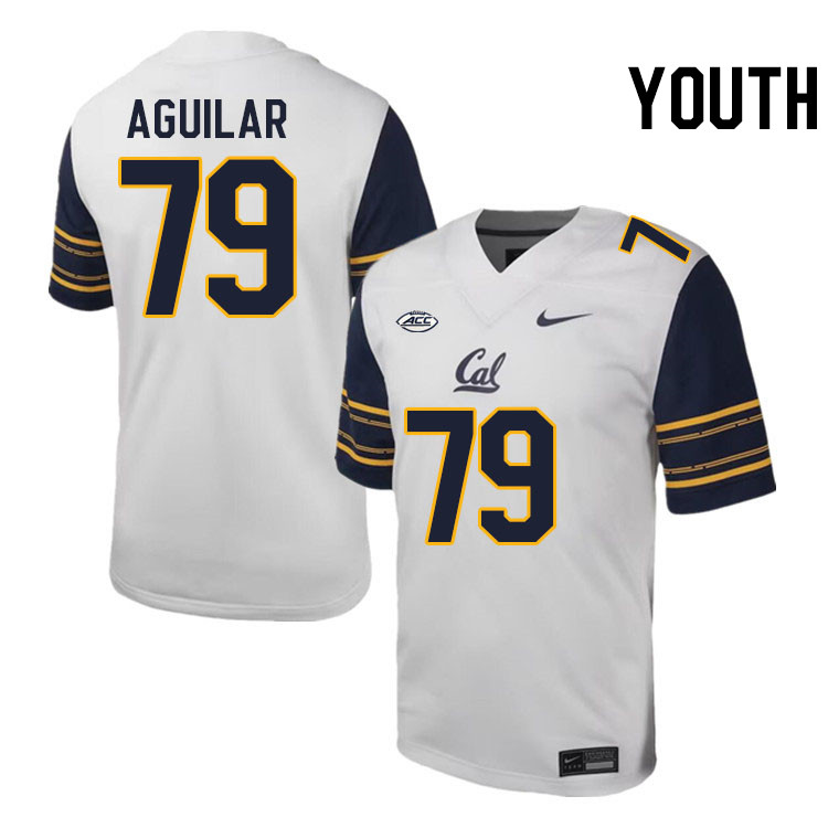 Youth #79 Ender Aguilar California Golden Bears ACC Conference College Football Jerseys Stitched Sal